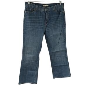 Levis Perfectly Slimming Boot Cut 512 Jean Sz 18 Short EUC Medium Wash High Rise